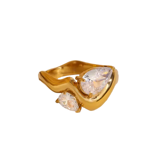 ALMOND DUET RING 💧
