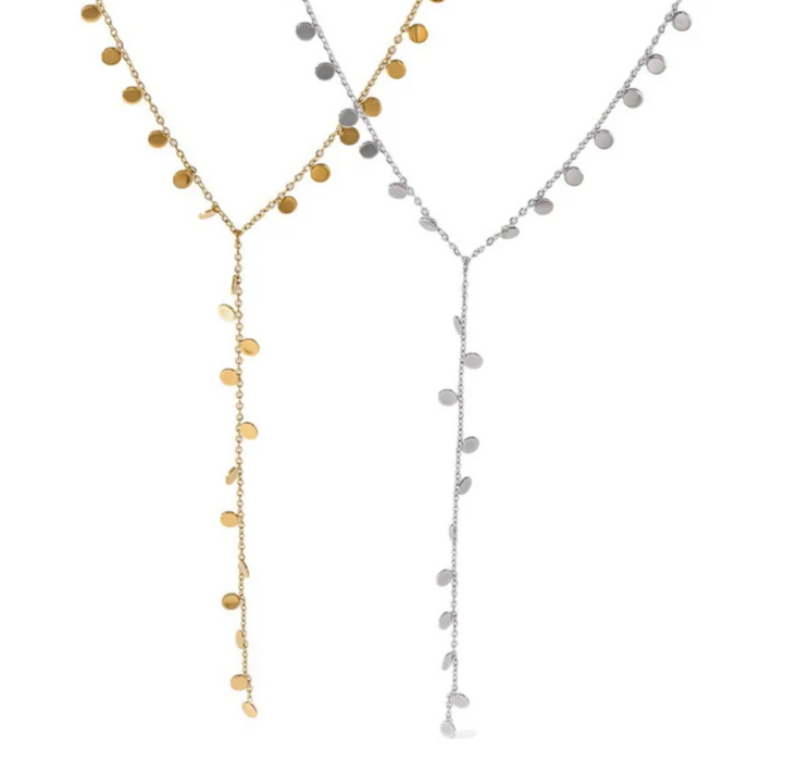 COINS LARIAT NECKLACE 💧