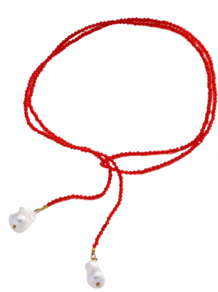 RAVI CRYSTALS PEARL NECKLACE
