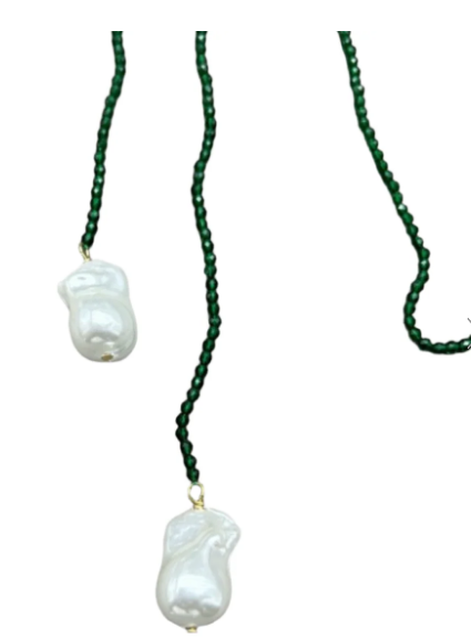 RAVI CRYSTALS PEARL NECKLACE