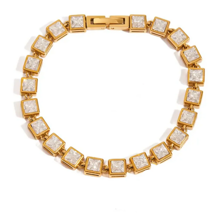 SQUARED TENNIS BRACELET 💧