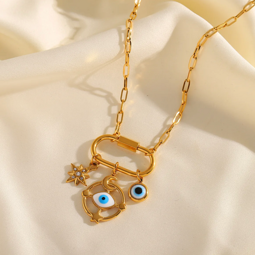 PAPERCLIP CHARMS NECKLACE💧