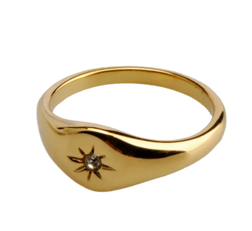 STARBURST SIGNET RING 💧