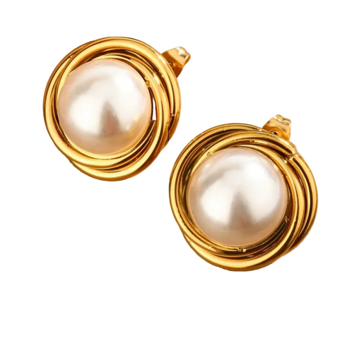 PEARL HALO EARRINGS 💧