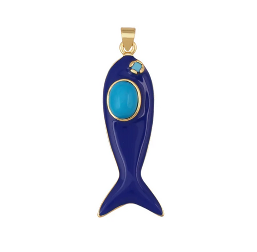 NATURAL STONES SARDINE CHARM