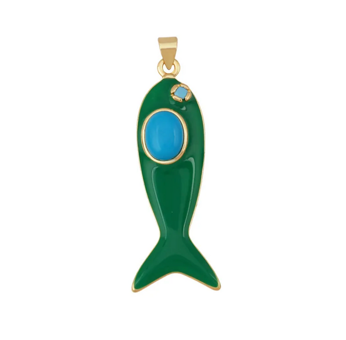 NATURAL STONES SARDINE CHARM