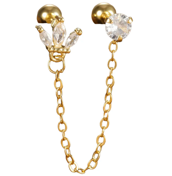 PIERCING CHAIN EARRINGS (1) 💧