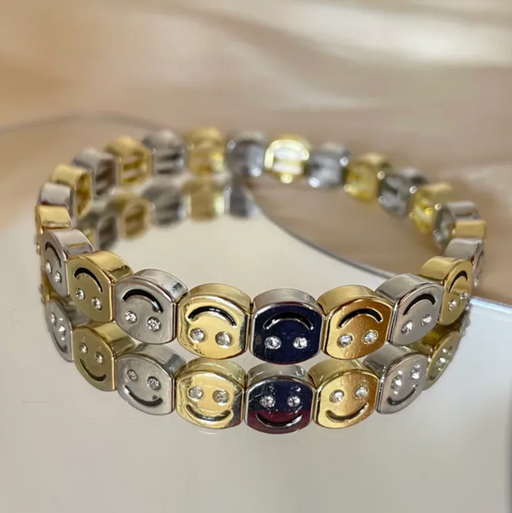 SMILEY 2 TONE BRACELET