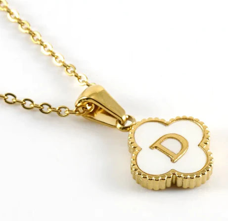 CLOVER INITIAL NECKLACE