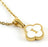 CLOVER INITIAL NECKLACE